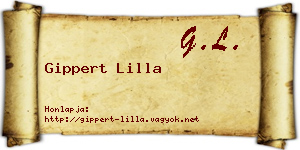 Gippert Lilla névjegykártya